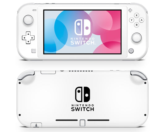 Avalanche White Nintendo Switch Lite Skin