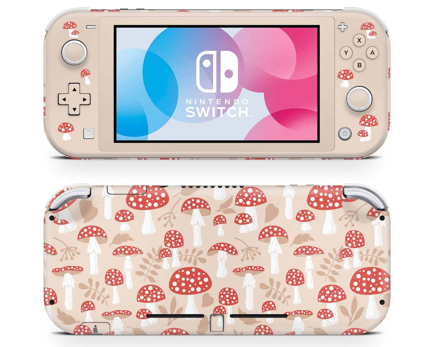 Beige Mushroom Farm Nintendo Switch Lite Skin – Lux Skins Official