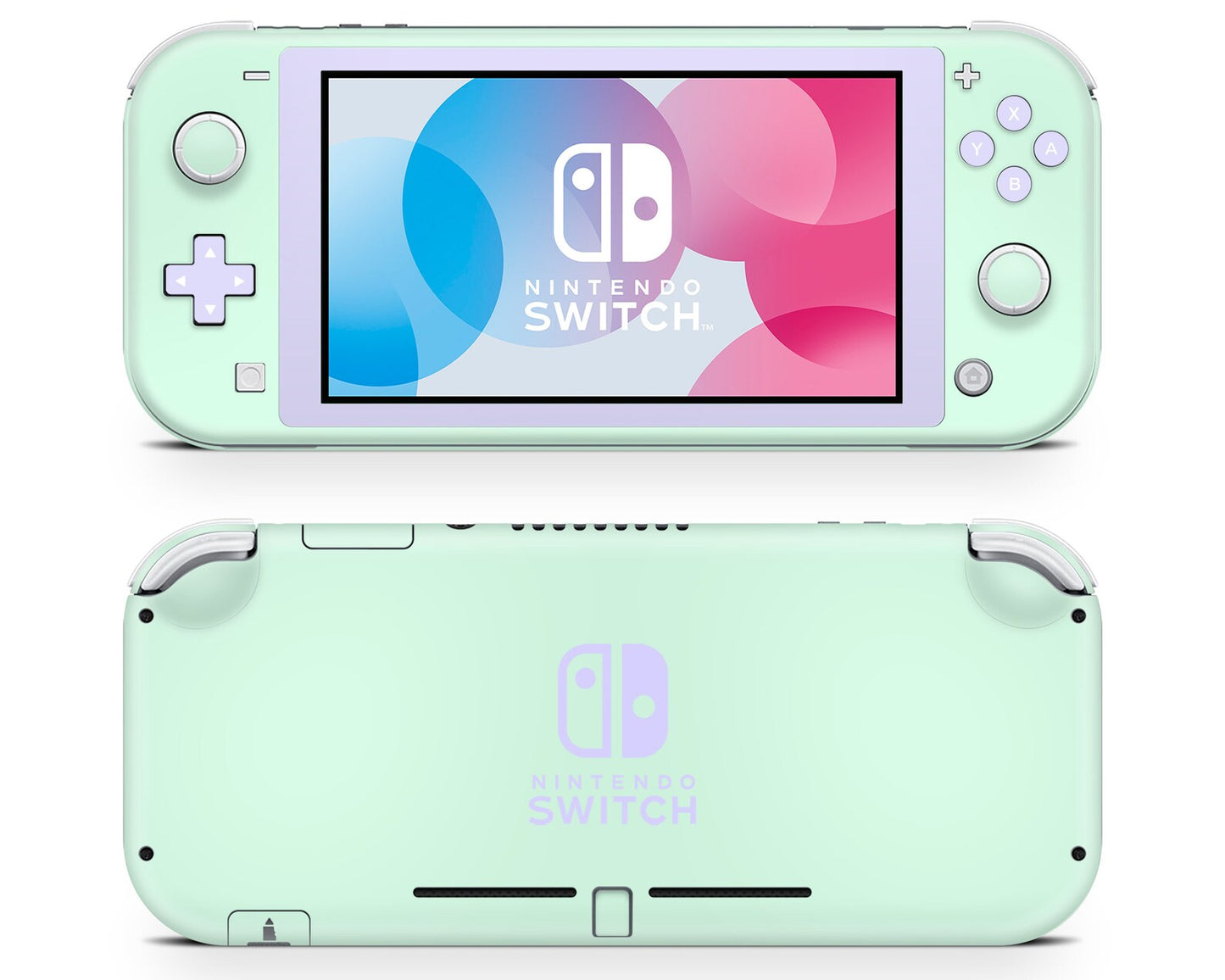 Mint Purple Retro Disco Nintendo Switch Lite Skin