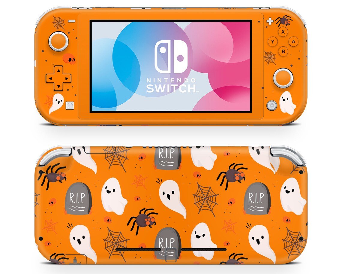 Lux Skins Nintendo Switch Lite Halloween Spooky Season Full Set Skins - Art Cute Skin