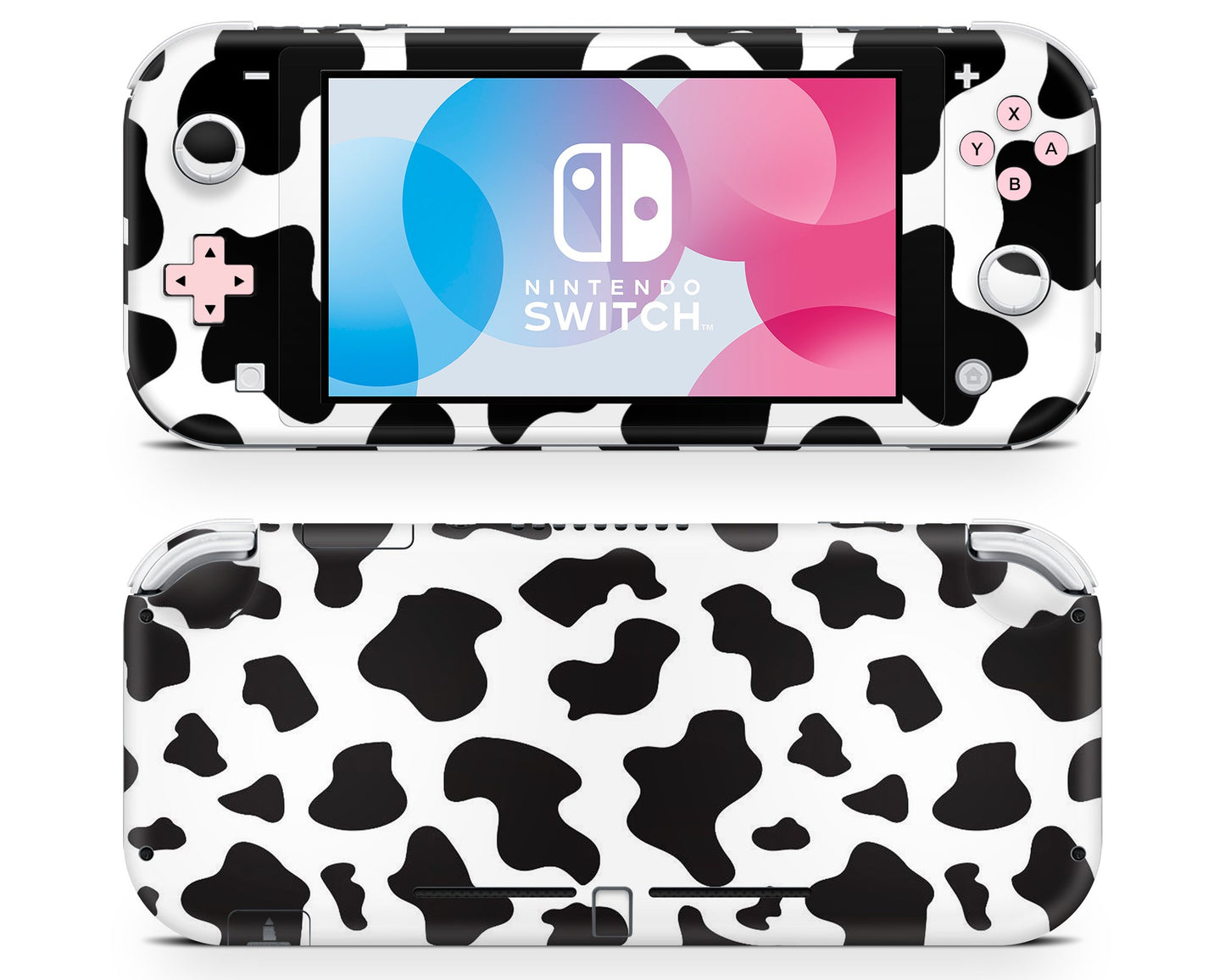 Lux Skins Nintendo Switch Lite Cow Print Full Set Skins - Art Animals Skin