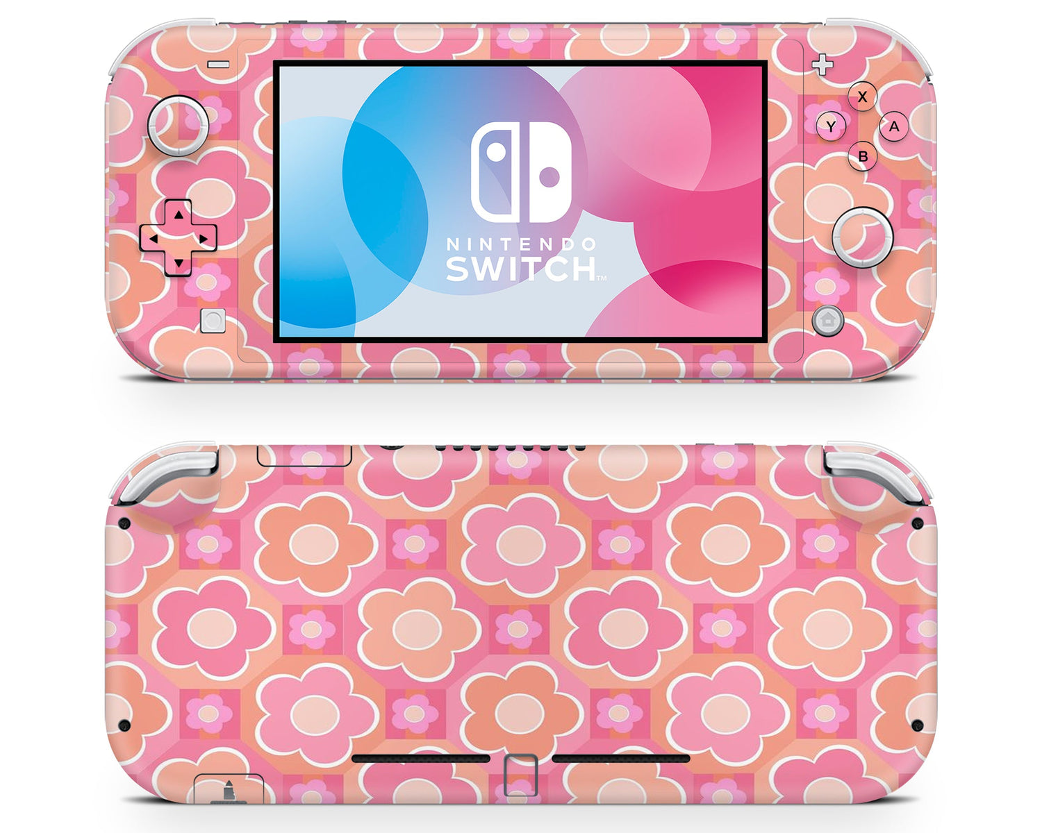 Lux Skins Nintendo Switch Lite Hot Girl Summer Pink Full Set Skins - Art Abstract Skin