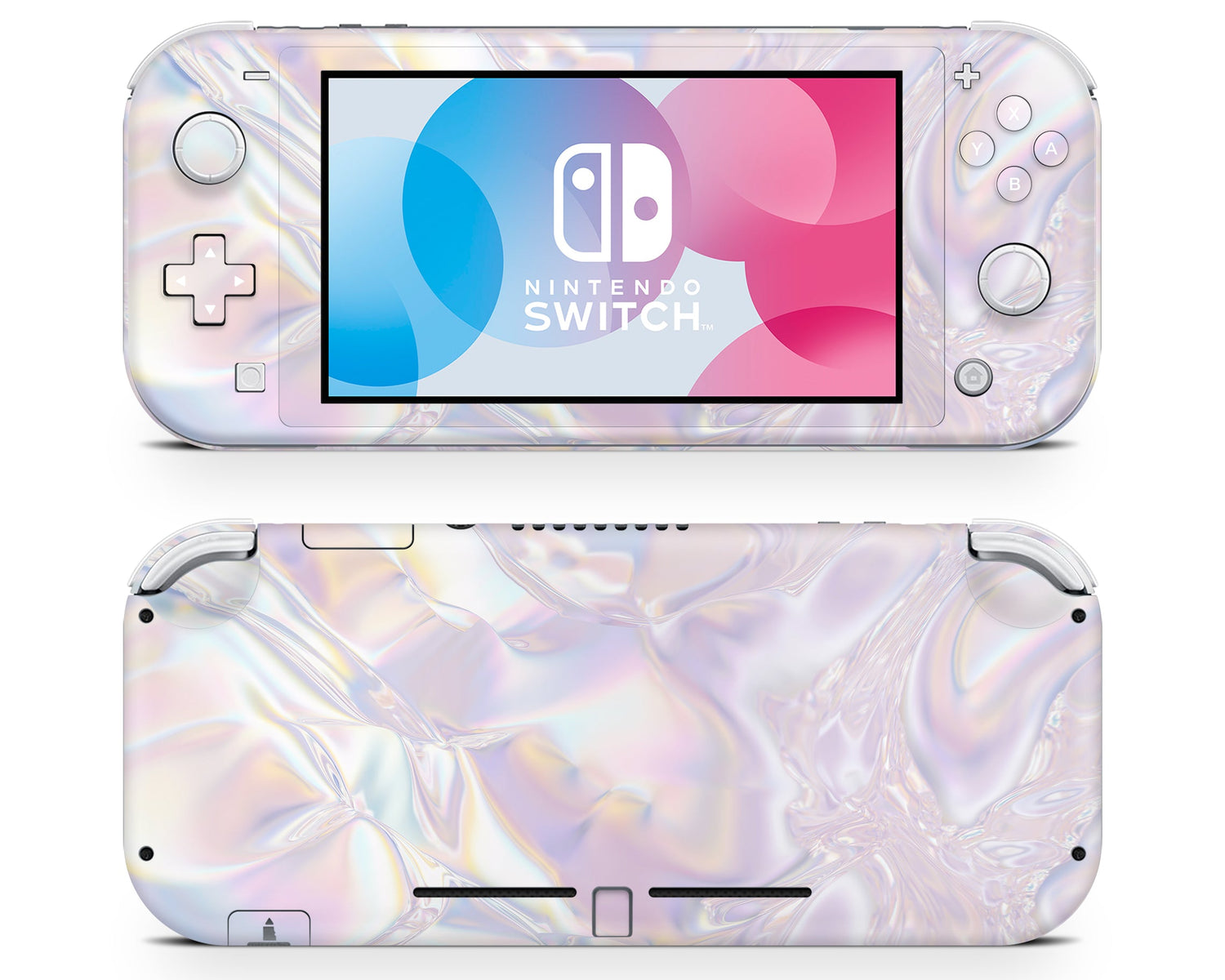 Lux Skins Nintendo Switch Lite Iridescent Crystal Full Set Skins - Pattern  Skin