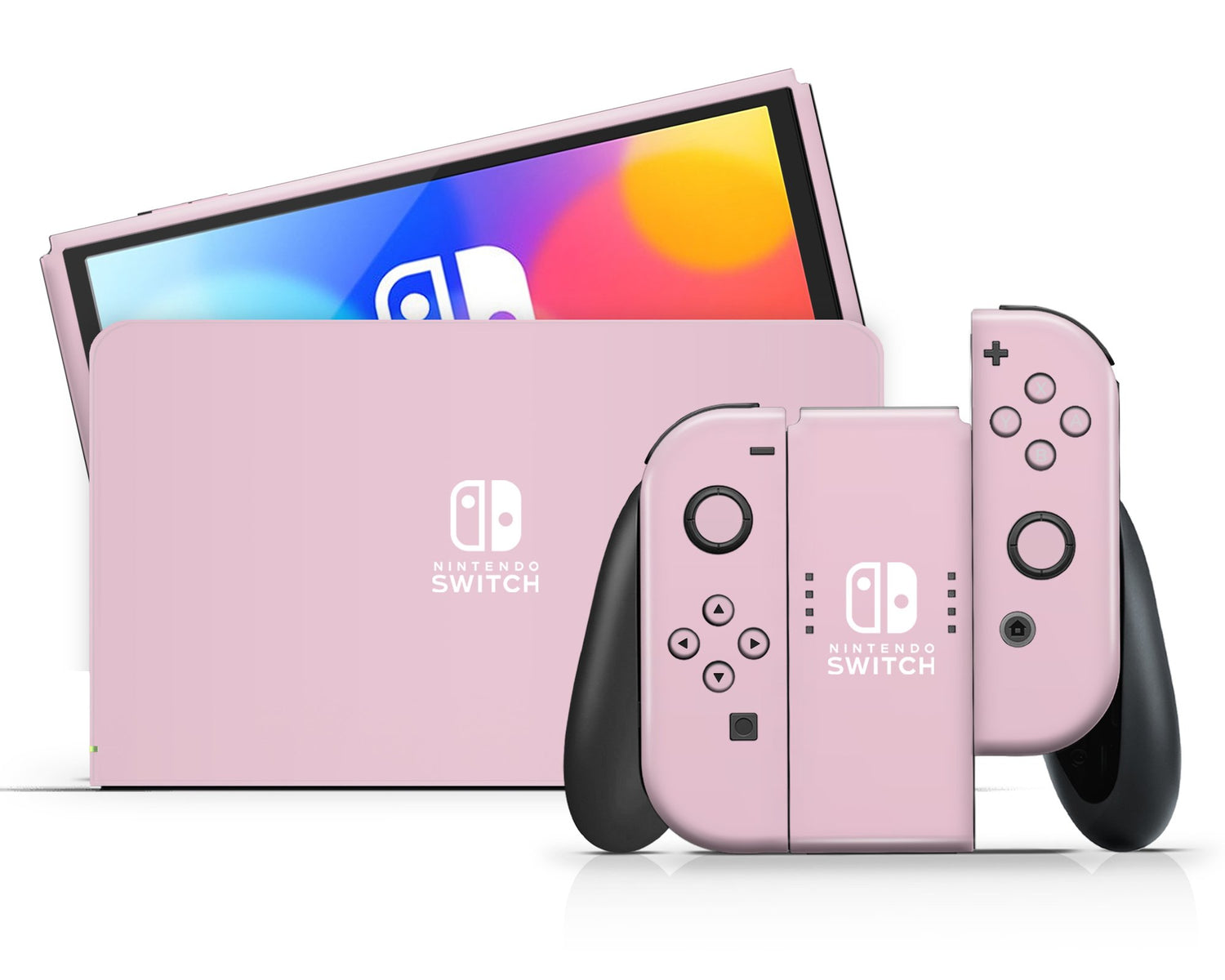Lux Skins Nintendo Switch OLED Signature Series Classic no logo Skins - Solid Colours Pastel Series Skin