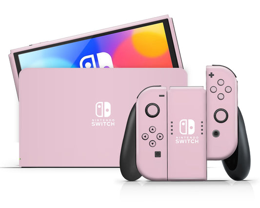 Lux Skins Nintendo Switch OLED Signature Series Classic no logo Skins - Solid Colours Pastel Series Skin