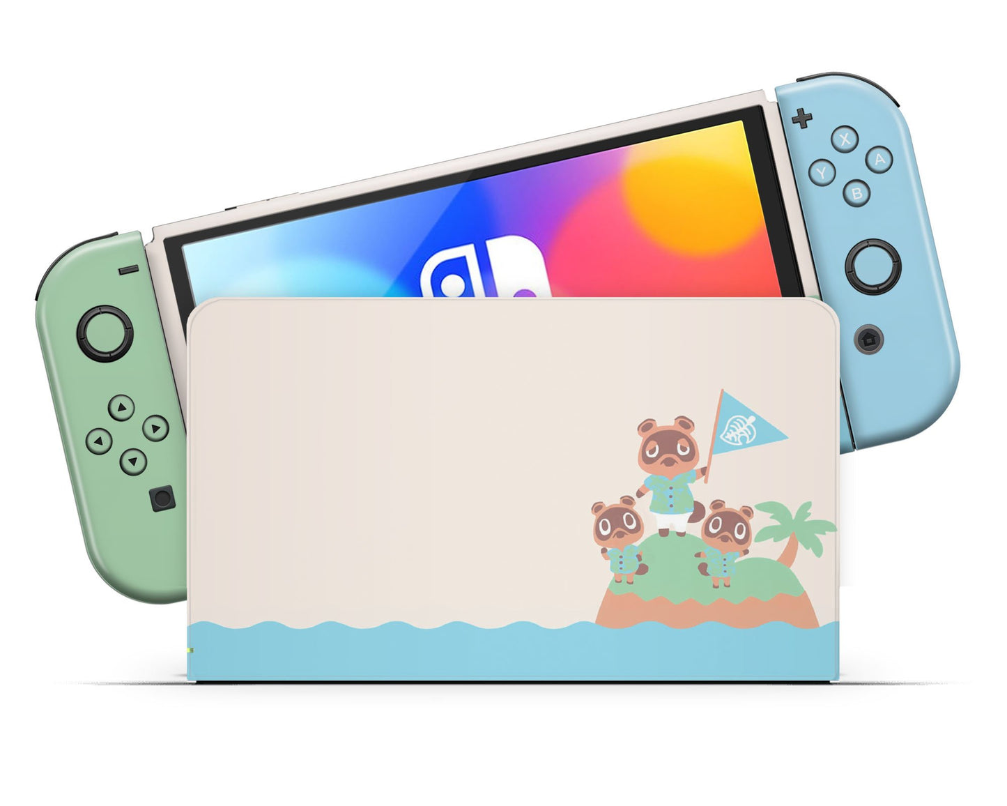 Lux Skins Nintendo Switch OLED Animal Crossing New Horizons Full Set Skins - Pop culture Animal Crossing Skin