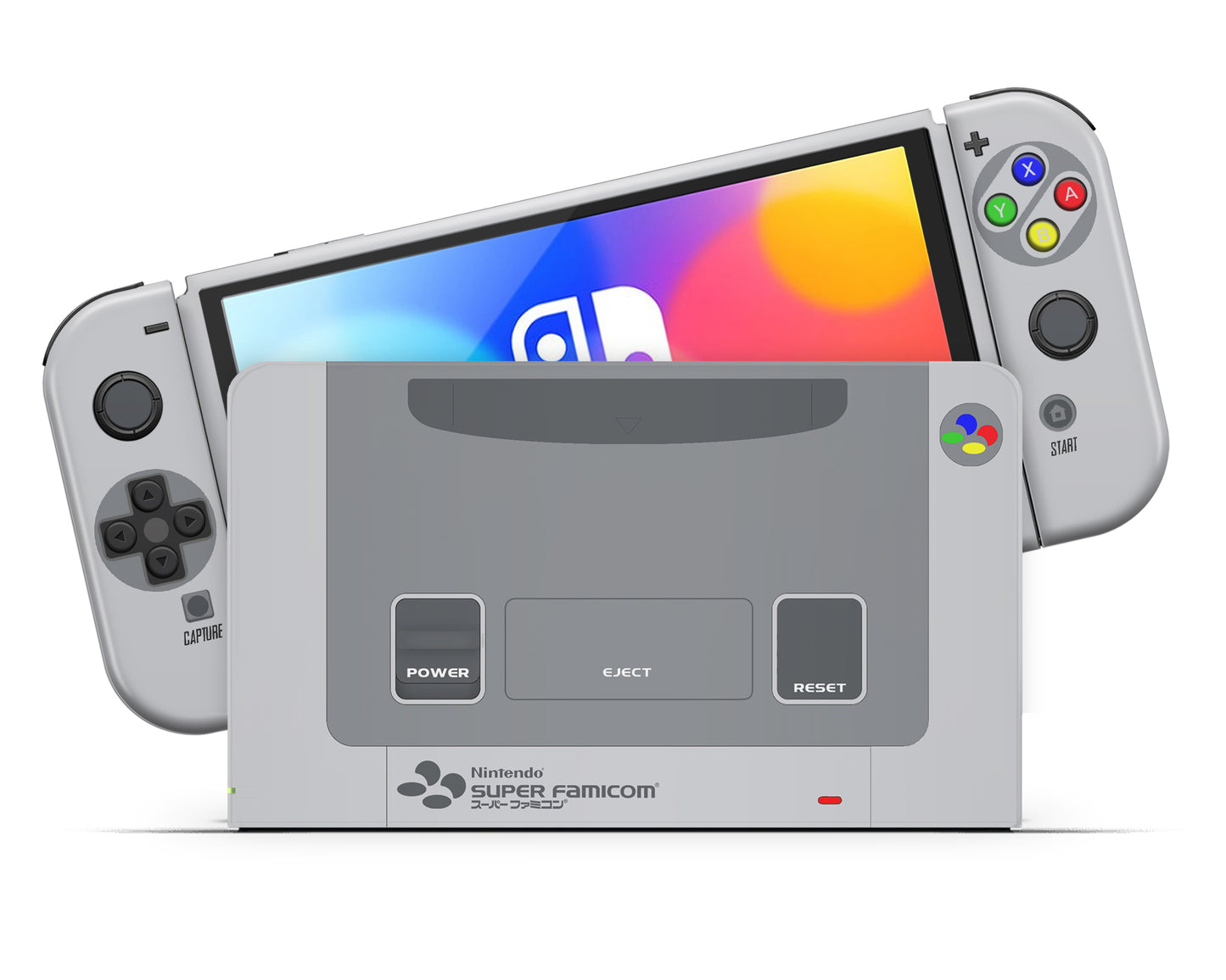Retro Super Famicon Nintendo Switch Skin