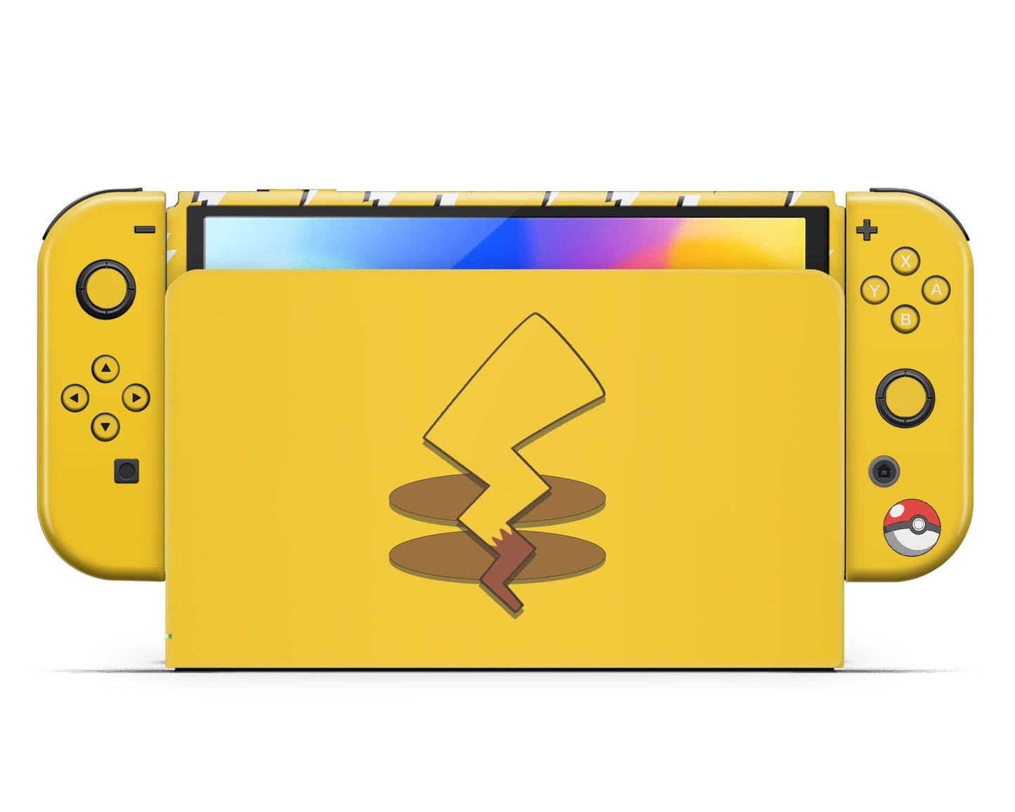Lux Skins Nintendo Switch OLED Pokemon Pikachu Tail Full Set Skins - Pop culture Pokemon Skin