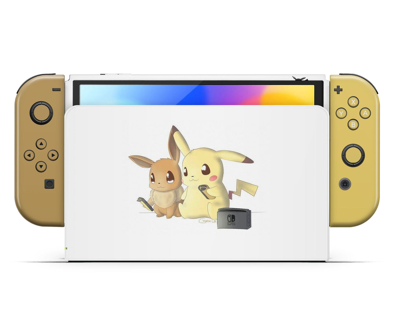 Pokemon Pikachu & Eevee Gaming Nintendo Switch OLED Skin – Lux