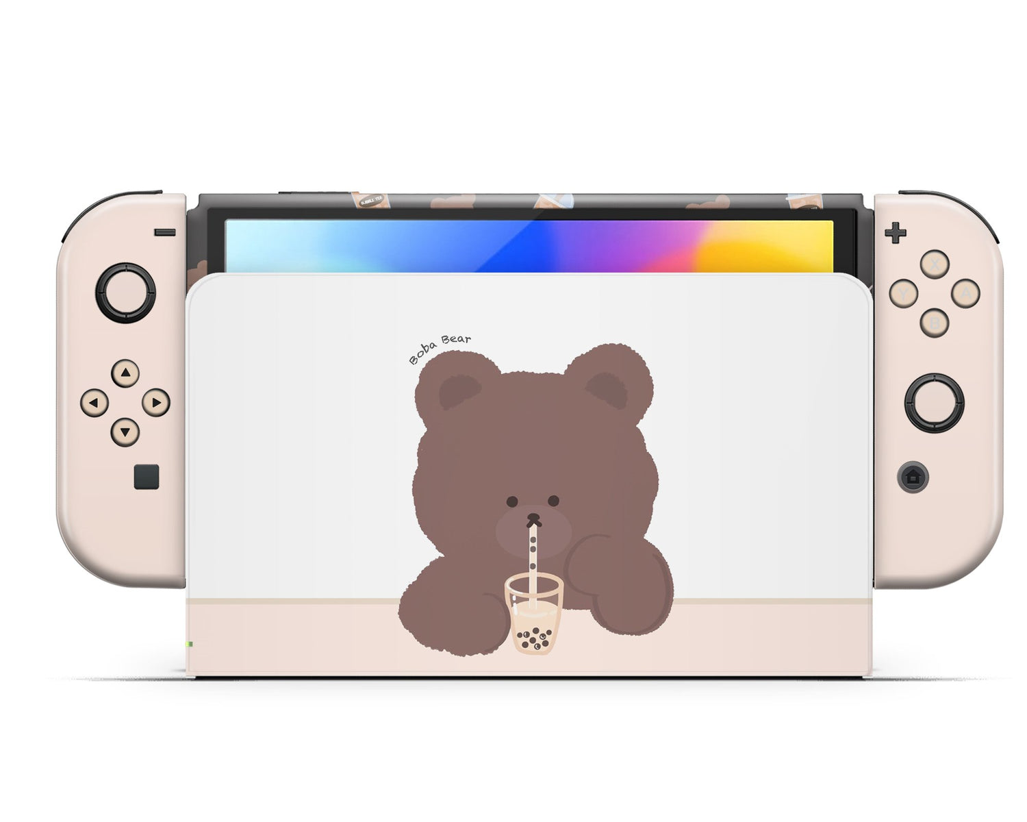 Lux Skins Nintendo Switch OLED Boba Bear Full Set Skins - Art Animals Skin