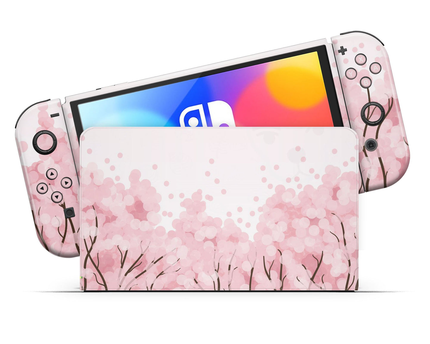 Lux Skins Nintendo Switch OLED Cherry Blossom Tree Classic no logo Skins - Art Floral Skin