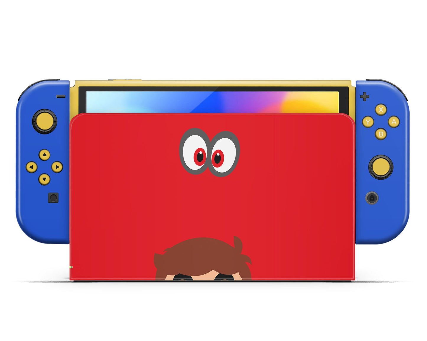 Lux Skins Nintendo Switch OLED Super Mario Odyssey Full Set Skins - Pop culture Mario Skin