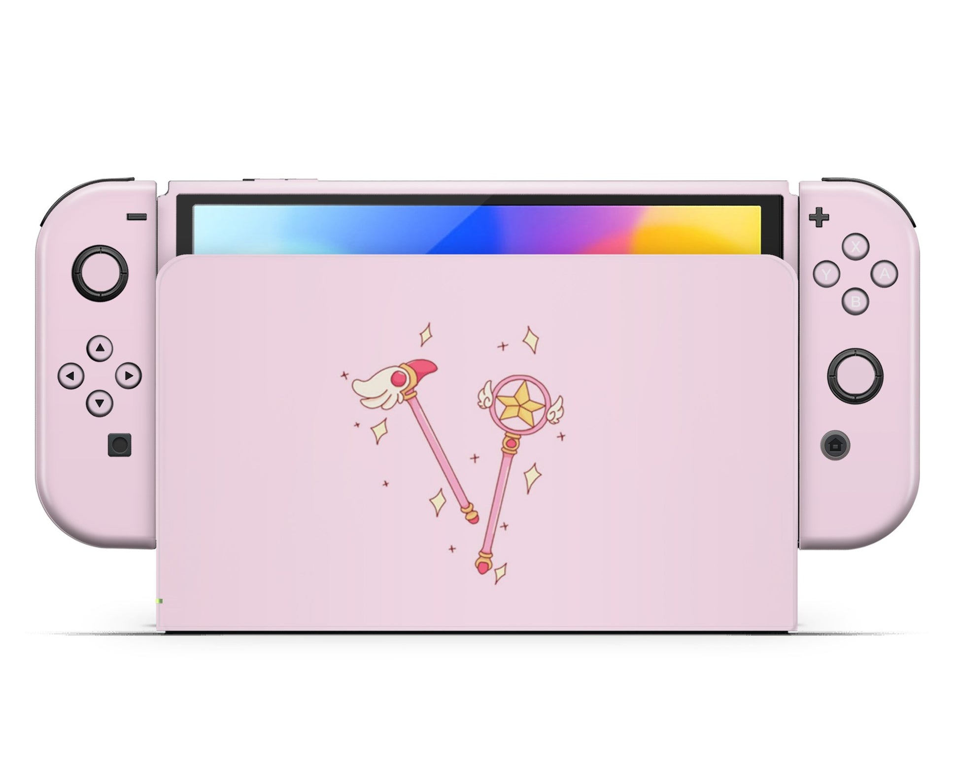 Lux Skins Nintendo Switch OLED Cardcaptor Sakura Wand Full Set Skins - Pop culture Cardcaptor Sakura Skin