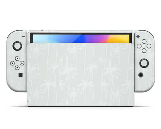 Sage Palm Tree Nintendo Switch OLED Skin