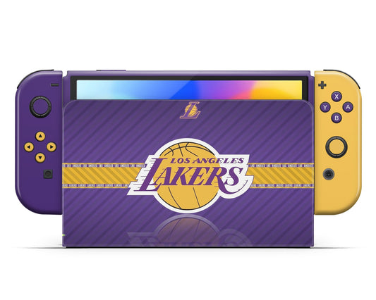 LA Lakers Nintendo Switch OLED Skin