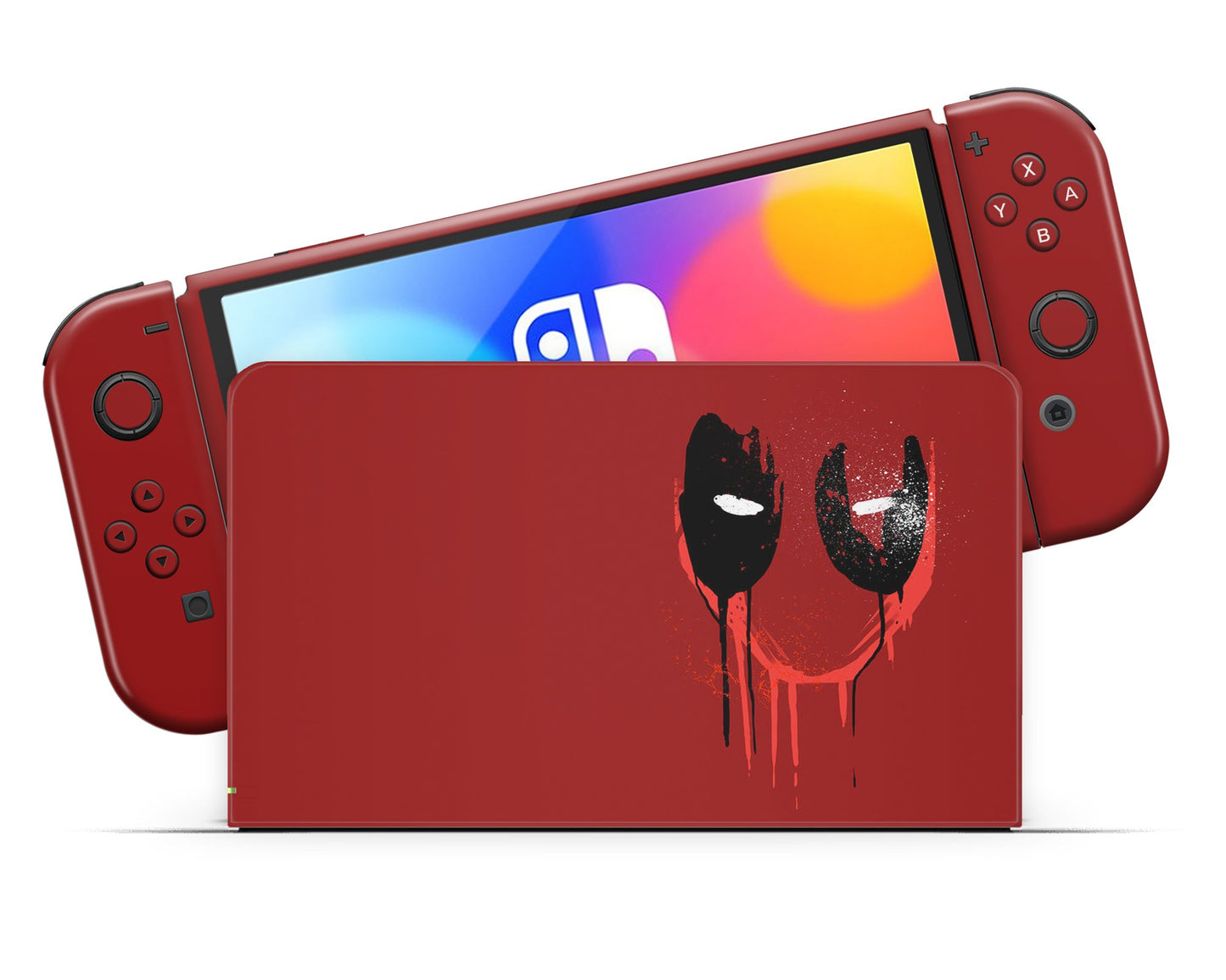 Deadpool Red Nintendo Switch OLED Skin