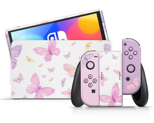 Lux Skins Nintendo Switch OLED Fairytale Butterfly Classic no logo Skins - Pattern Animals Skin