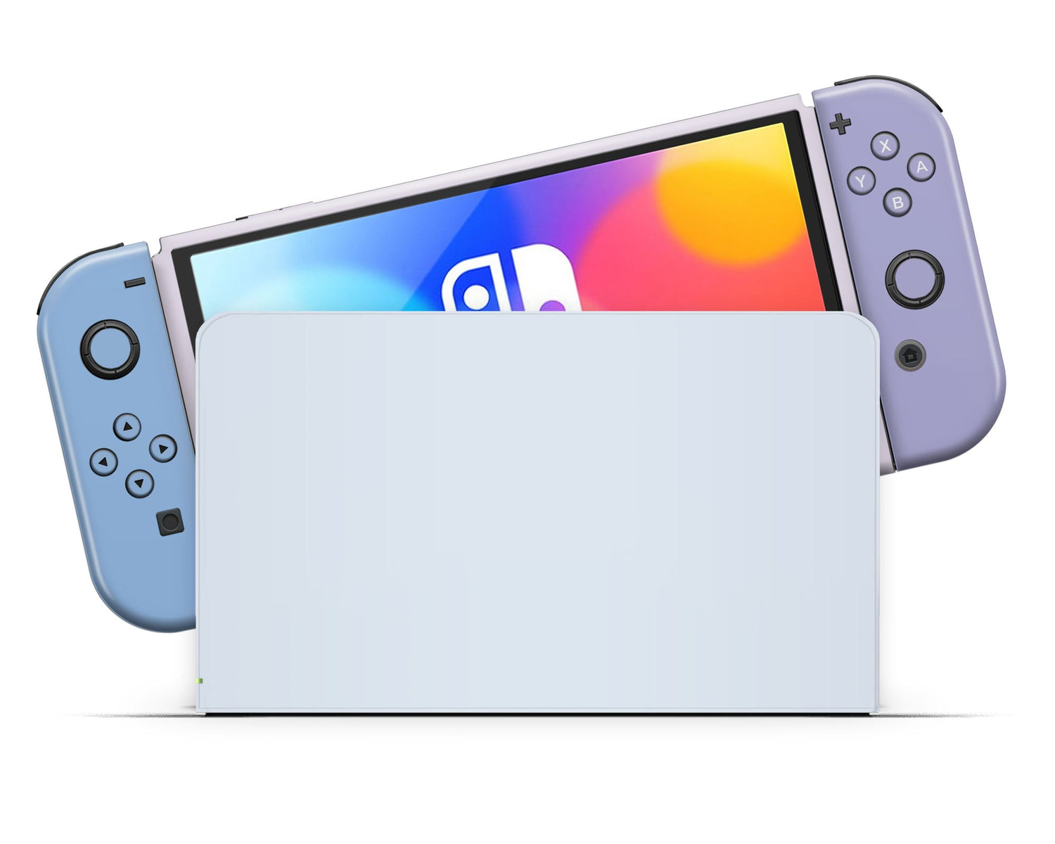 Lux Skins Nintendo Switch OLED Purple Haze Retro Color Blocking Classic no logo Skins - Solid Colours Colour Blocking Skin