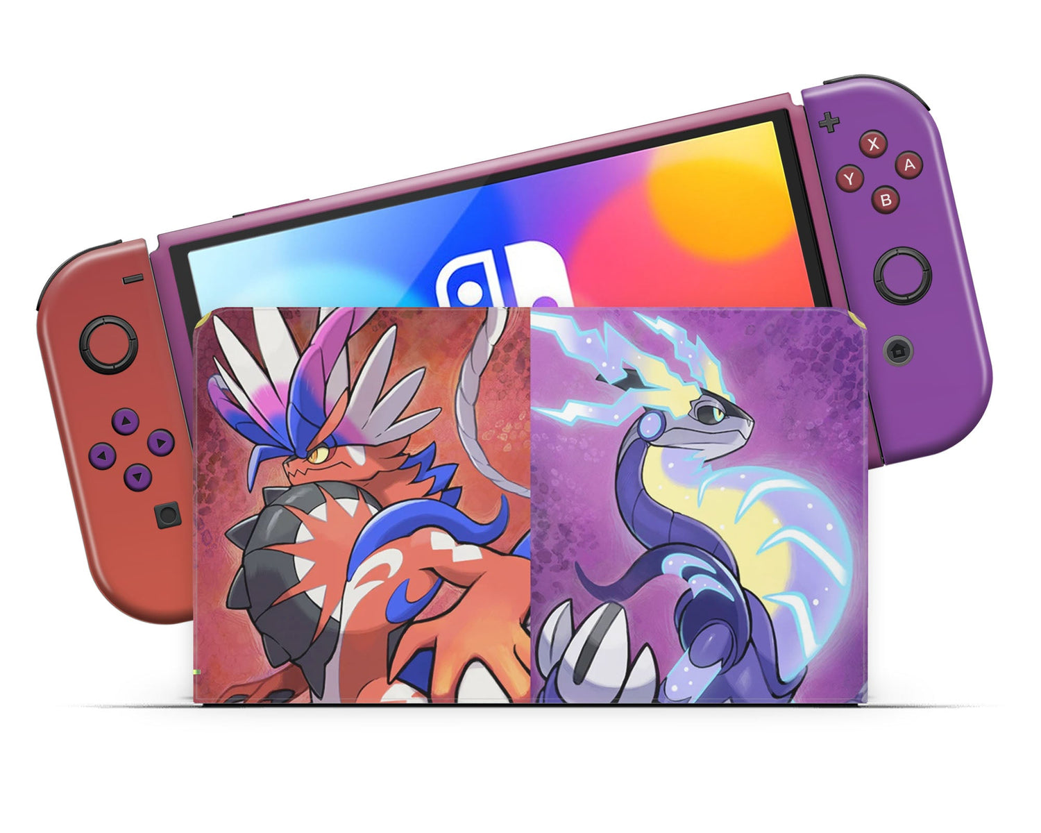 Violet Pokemon OLED Lux Scarlet Switch Skin Official – & Nintendo Skins