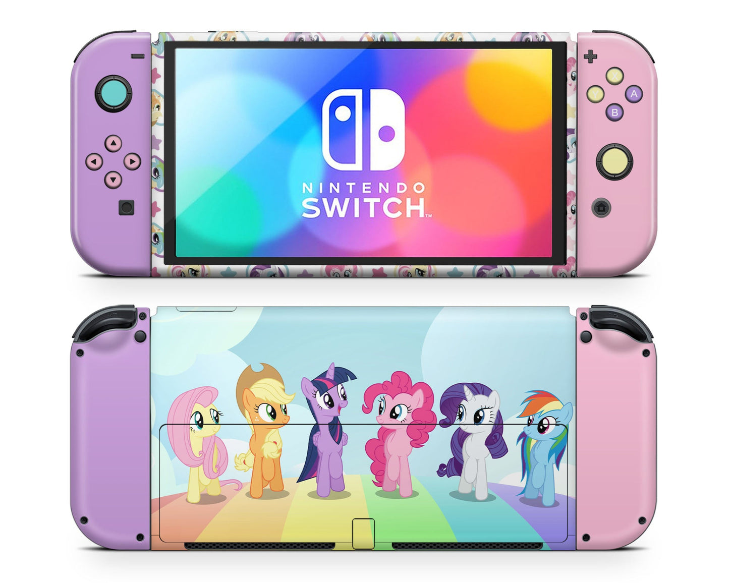 Lux Skins Nintendo Switch OLED My Little Pony Full Set Skins - Pop culture My Little Pony Skin