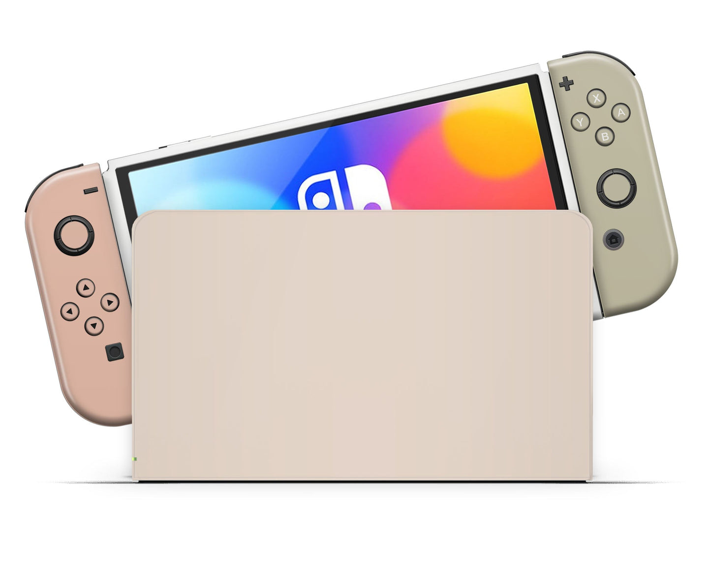 Lux Skins Nintendo Switch OLED Soft Parisian Garden Classic no logo Skins - Solid Colours Colour Blocking Skin