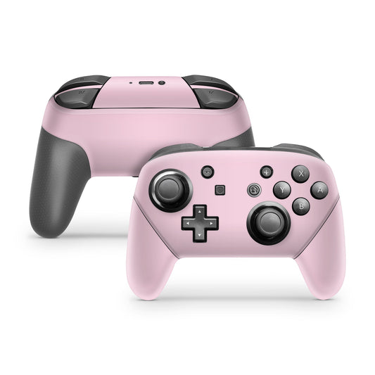 Lux Skins Nintendo Switch Pro Signature Baby Pink Baby Pink  Skins - Solid Colours Pastel Series Skin
