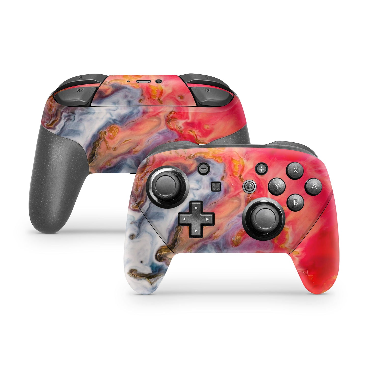 Lux Skins Nintendo Switch Pro Ethereal Volcano Avalanche MarbleSkins - Pattern Marble Skin