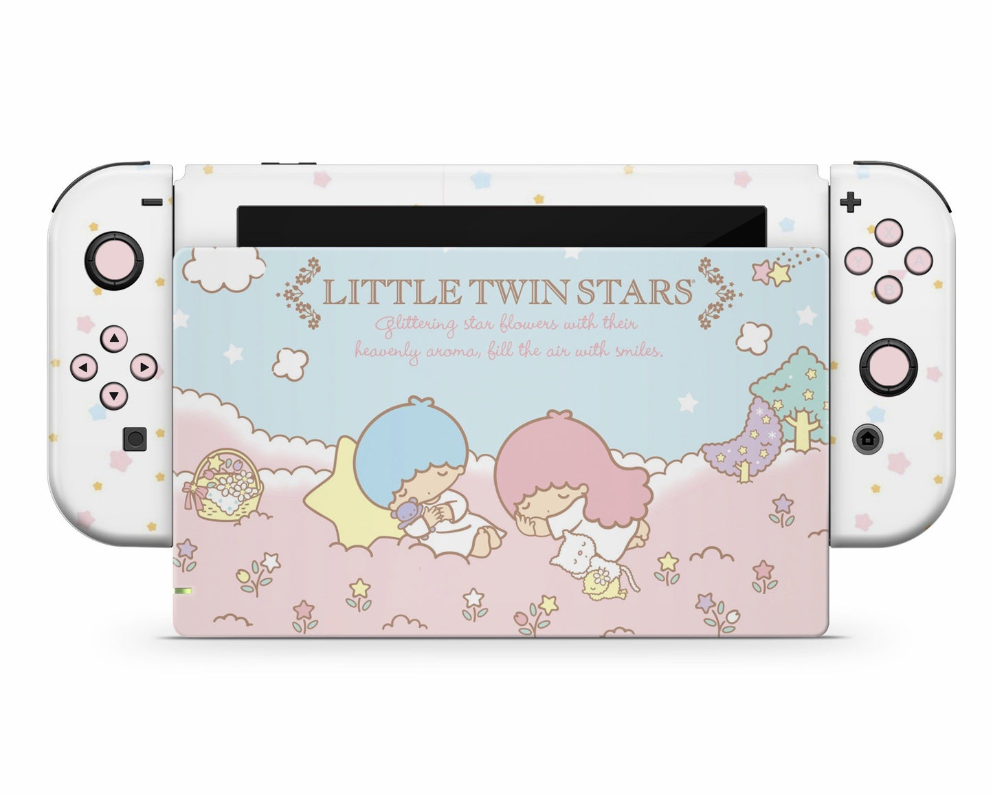 Lux Skins Nintendo Switch My Little Twin Star Dreamy White Full Set Skins - Pop culture My Little Twin Star Skin