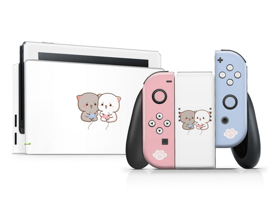 Lux Skins Nintendo Switch Gaming Cat Cute Pattern Full Set Skins - Art Animals Skin