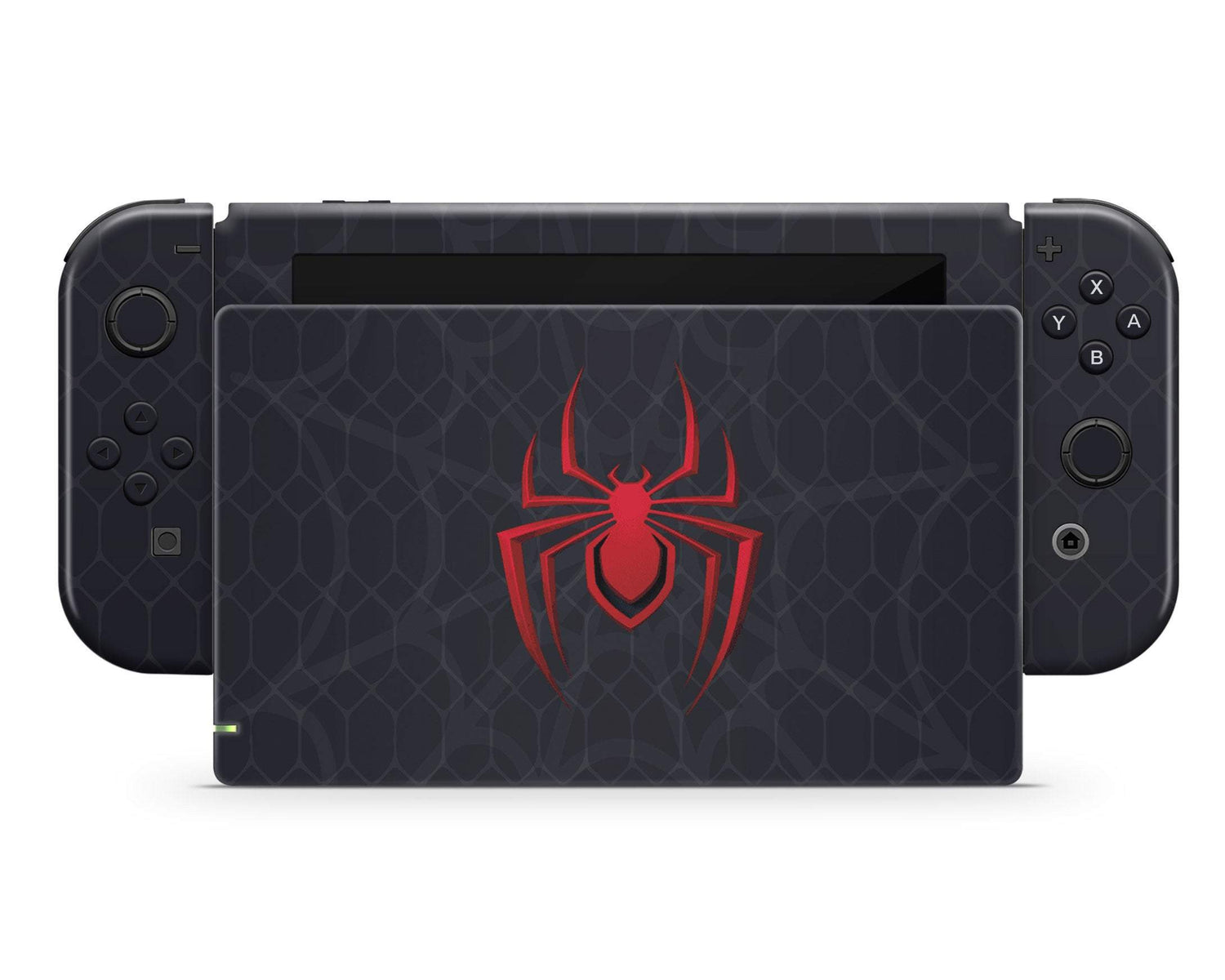 Lux Skins Nintendo Switch Spiderman Miles Morales Full Set Skins - Pop culture Spiderman Skin