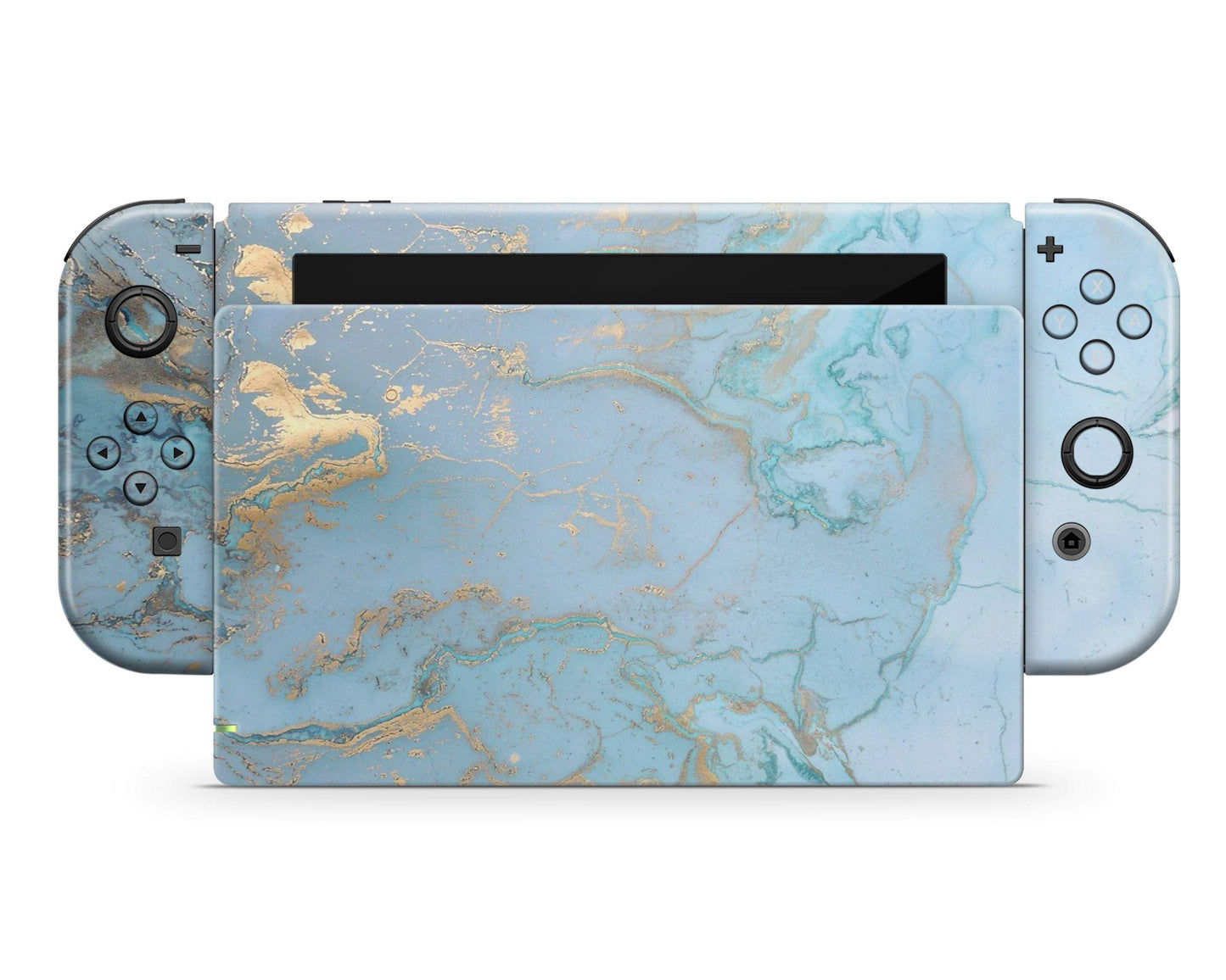 Lux Skins Nintendo Switch Blue Marble Classic no logo Skins - Pattern Marble Skin