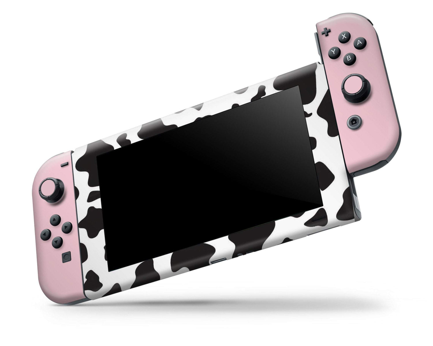Lux Skins Nintendo Switch Pastel Pink Cow Print Classic no logo Skins - Art Animals Skin