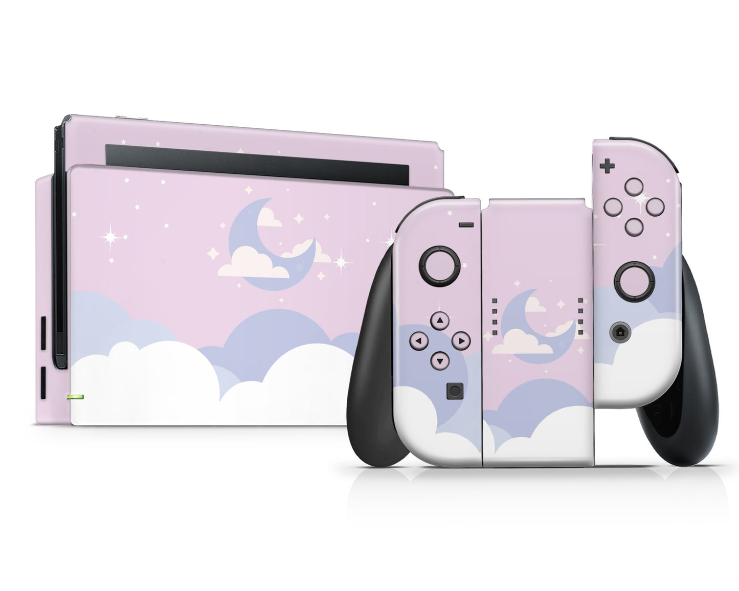Lux Skins Nintendo Switch Dreamy Pastel Purple Clouds Classic no logo Skins - Art Clouds Skin