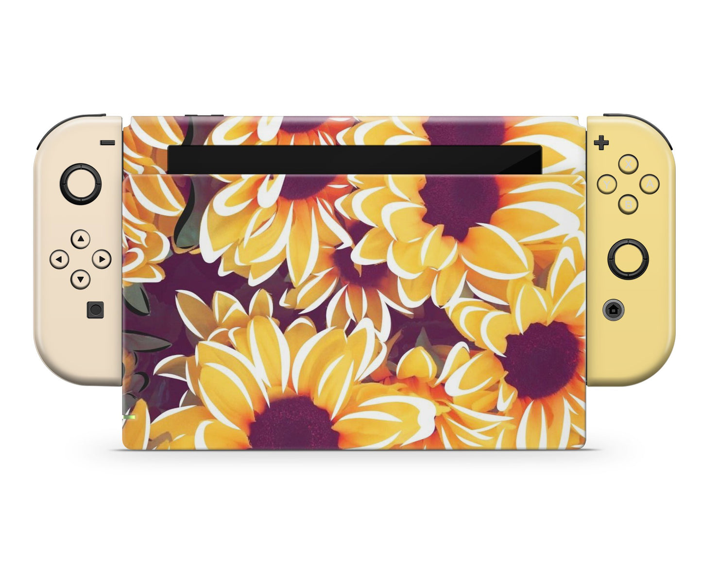 Lux Skins Nintendo Switch Sunflower Daisy Full Set Skins - Art Floral Skin