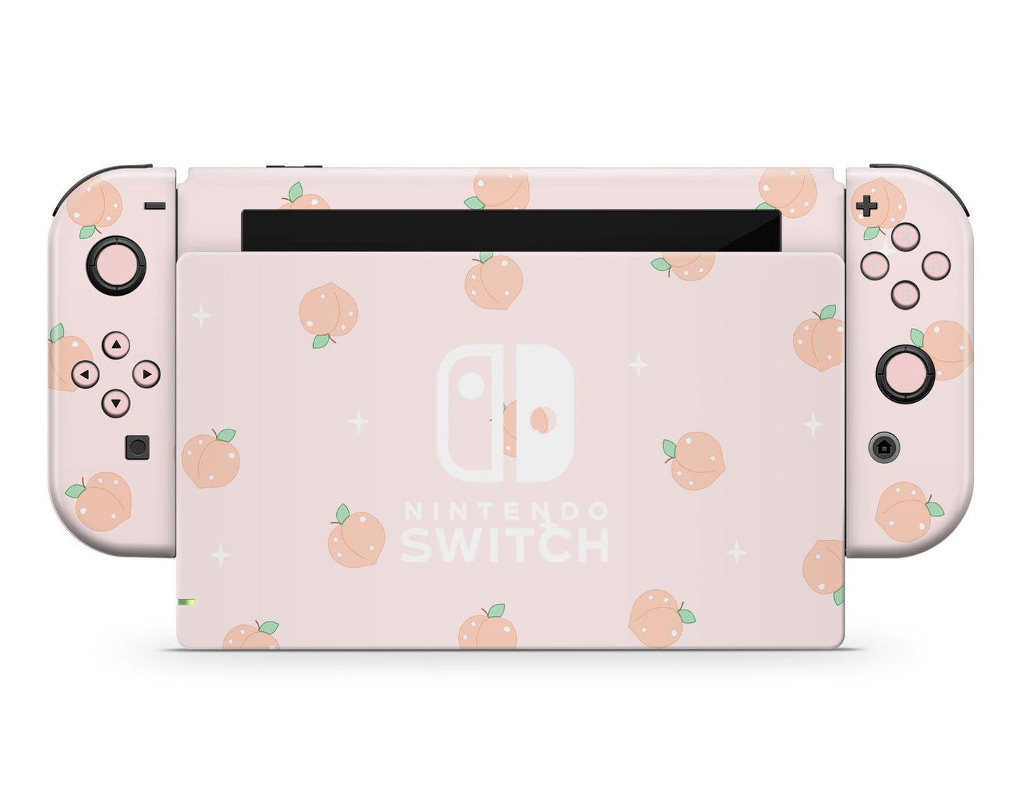 Soft Pastel Peaches Nintendo Switch Skin