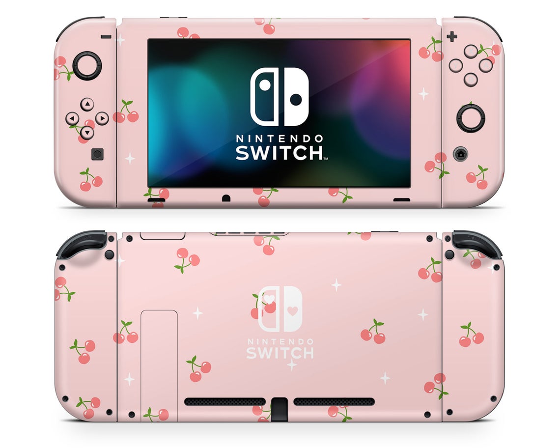 Cherry Soft Pastel Pink Nintendo Switch Skin