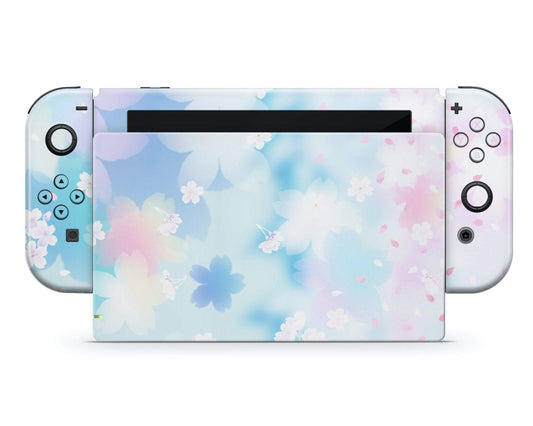Lux Skins Nintendo Switch Cherry Blossom Sakura Flower Classic no logo Skins - Art Floral Skin