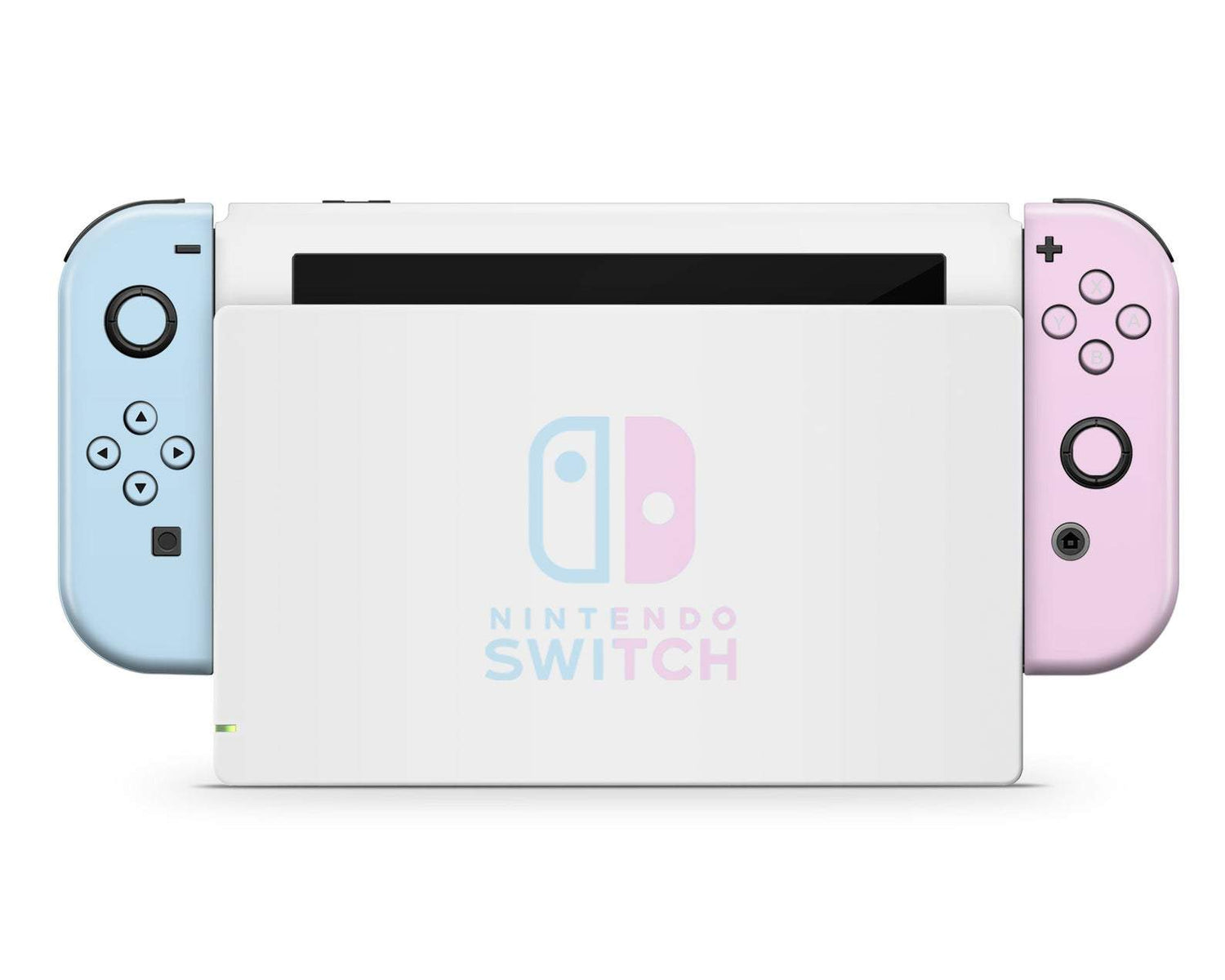 Classic Baby Pink Blue (Nintendo Logo) Nintendo Switch Skin