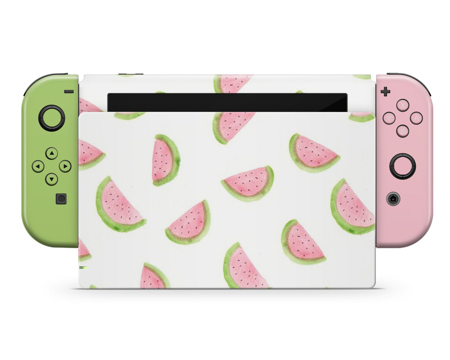 Lux Skins Nintendo Switch Summer Watermelon Full Set Skins - Pattern Fruits Skin