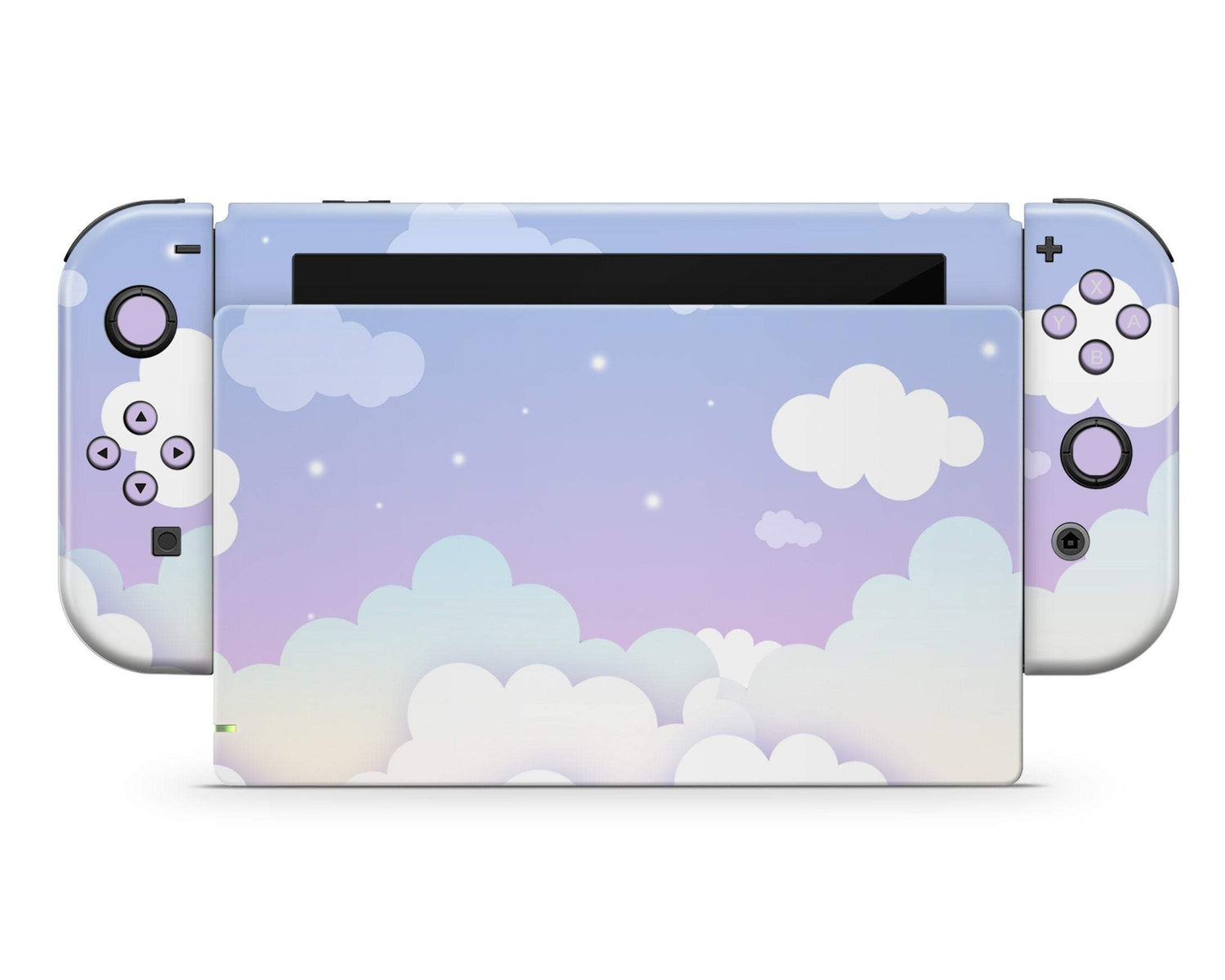 Lux Skins Nintendo Switch Sweet Purple Lunar Pastel Classic no logo Skins - Art Clouds Skin