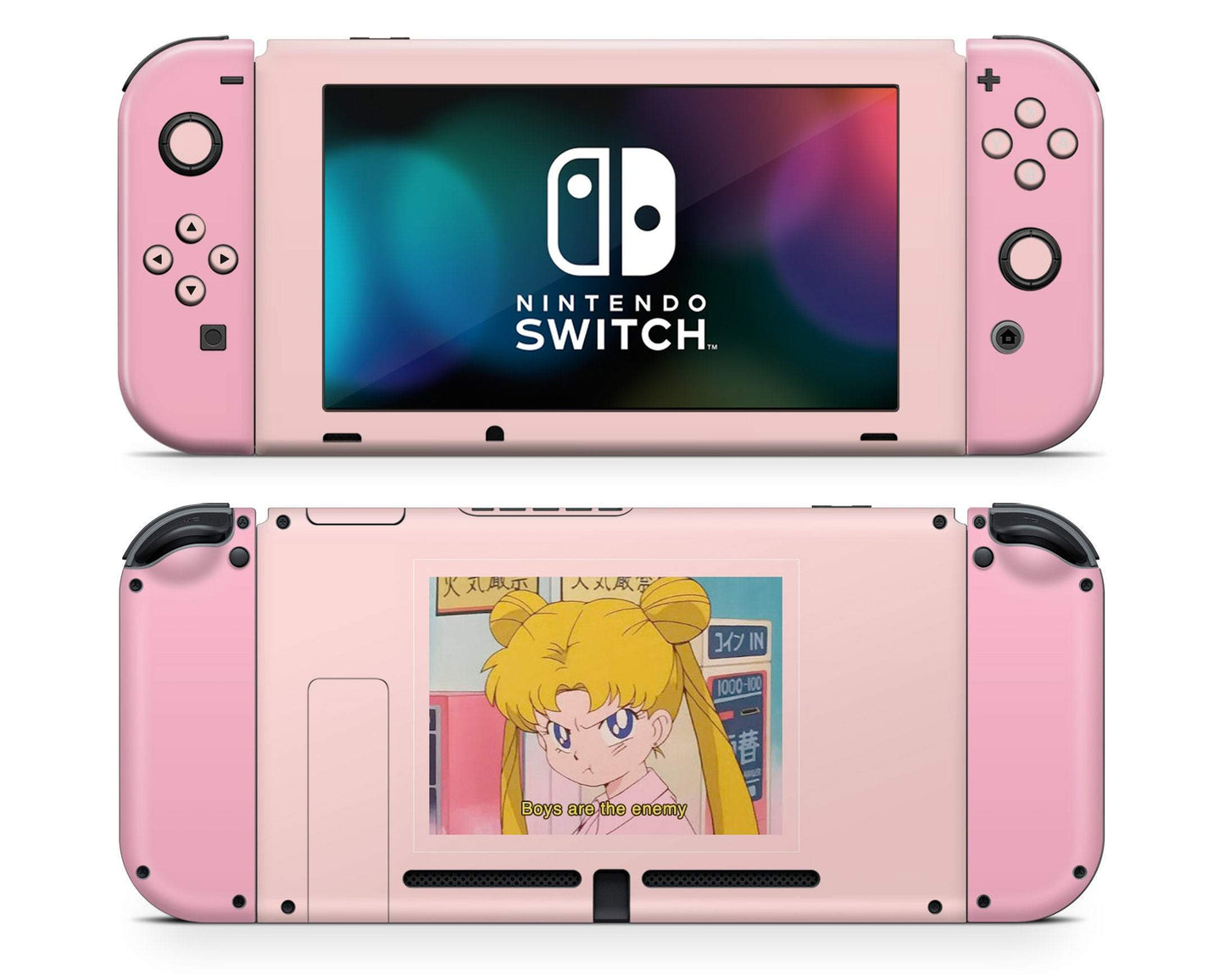 Lux Skins Nintendo Switch Sailor Moon Boys are the Enemy Full Set Skins - Pop culture Sailor Moon Skin