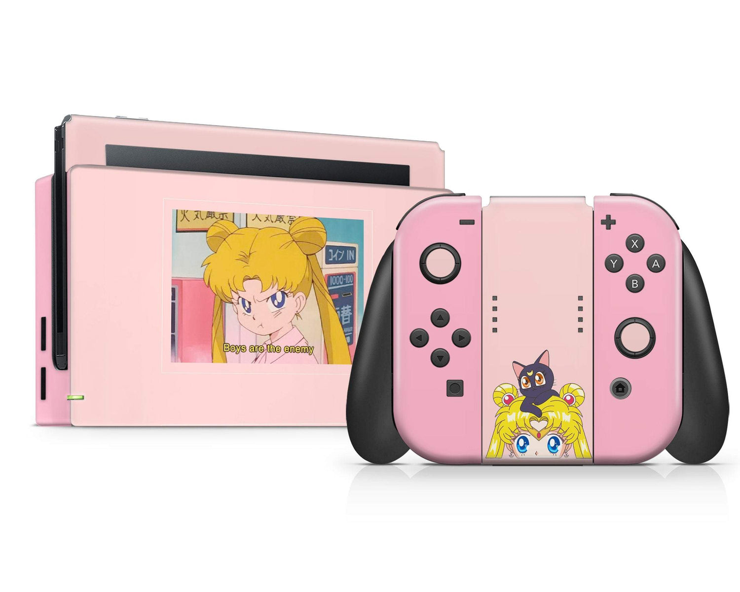 Lux Skins Nintendo Switch Sailor Moon Boys are the Enemy Full Set Skins - Pop culture Sailor Moon Skin