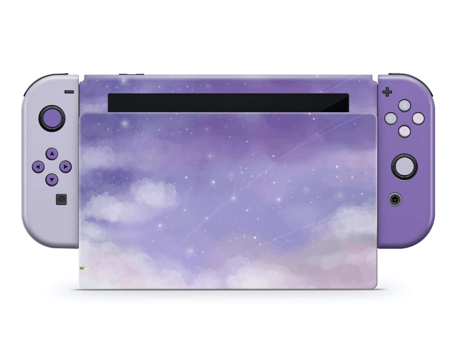 Lux Skins Nintendo Switch Misty Lavender Clouds Classic no logo Skins - Art Clouds Skin