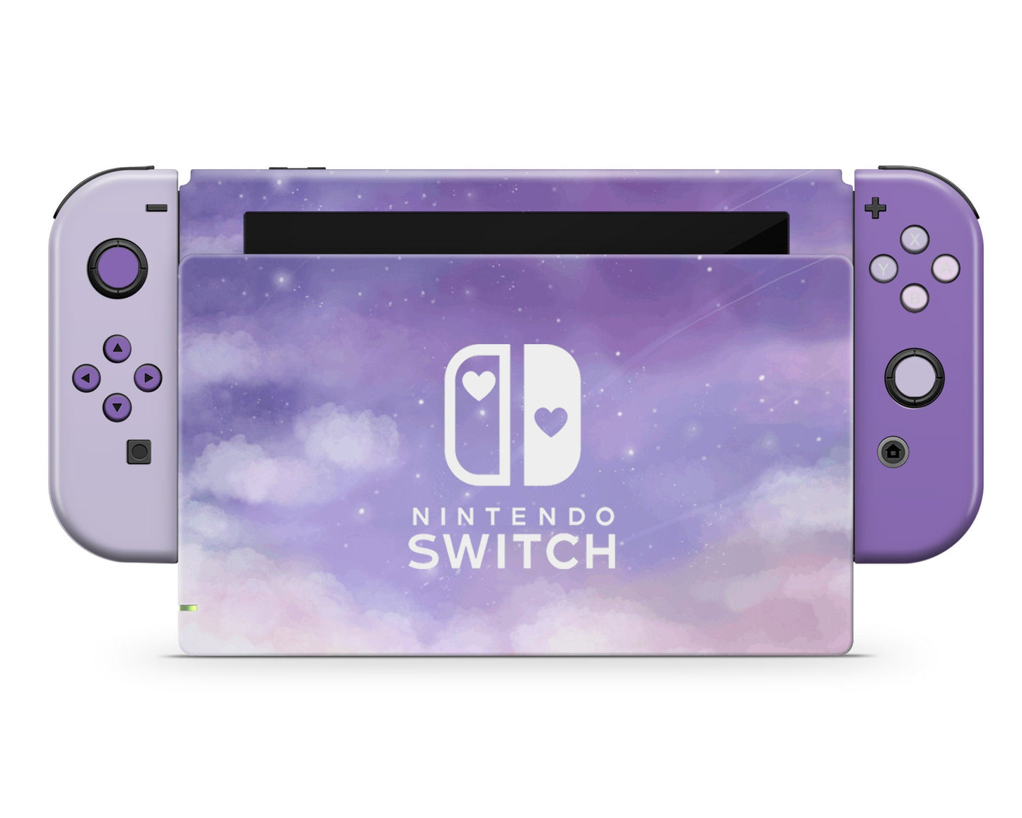 Misty Lavender Clouds Nintendo Switch Skin