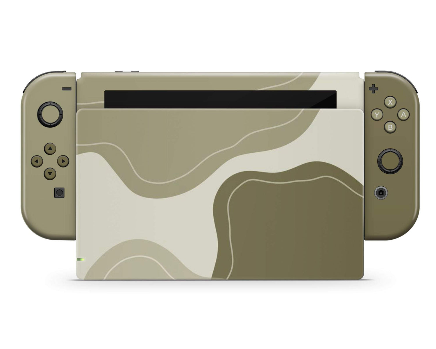 Lux Skins Nintendo Switch Wild Sage Khaki Forest Classic no logo Skins - Pattern Abstract Skin