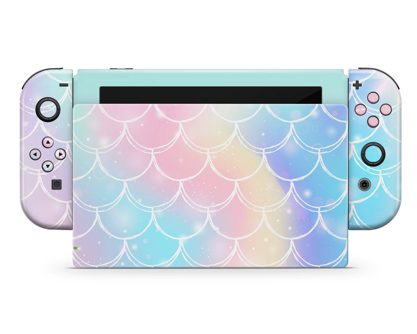 Lux Skins Nintendo Switch Iridescent Pastel Mermaid Classic no logo Skins - Pattern Abstract Skin