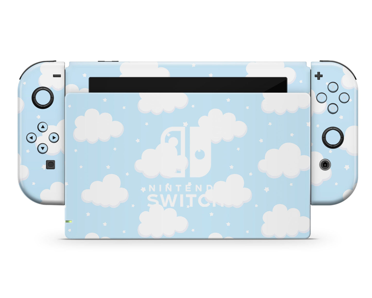 Blue Sky Clouds Nintendo Switch Skin
