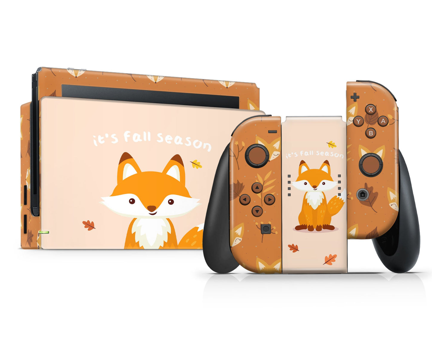 It's Fall Season Cute Fox Nintendo Switch Skin