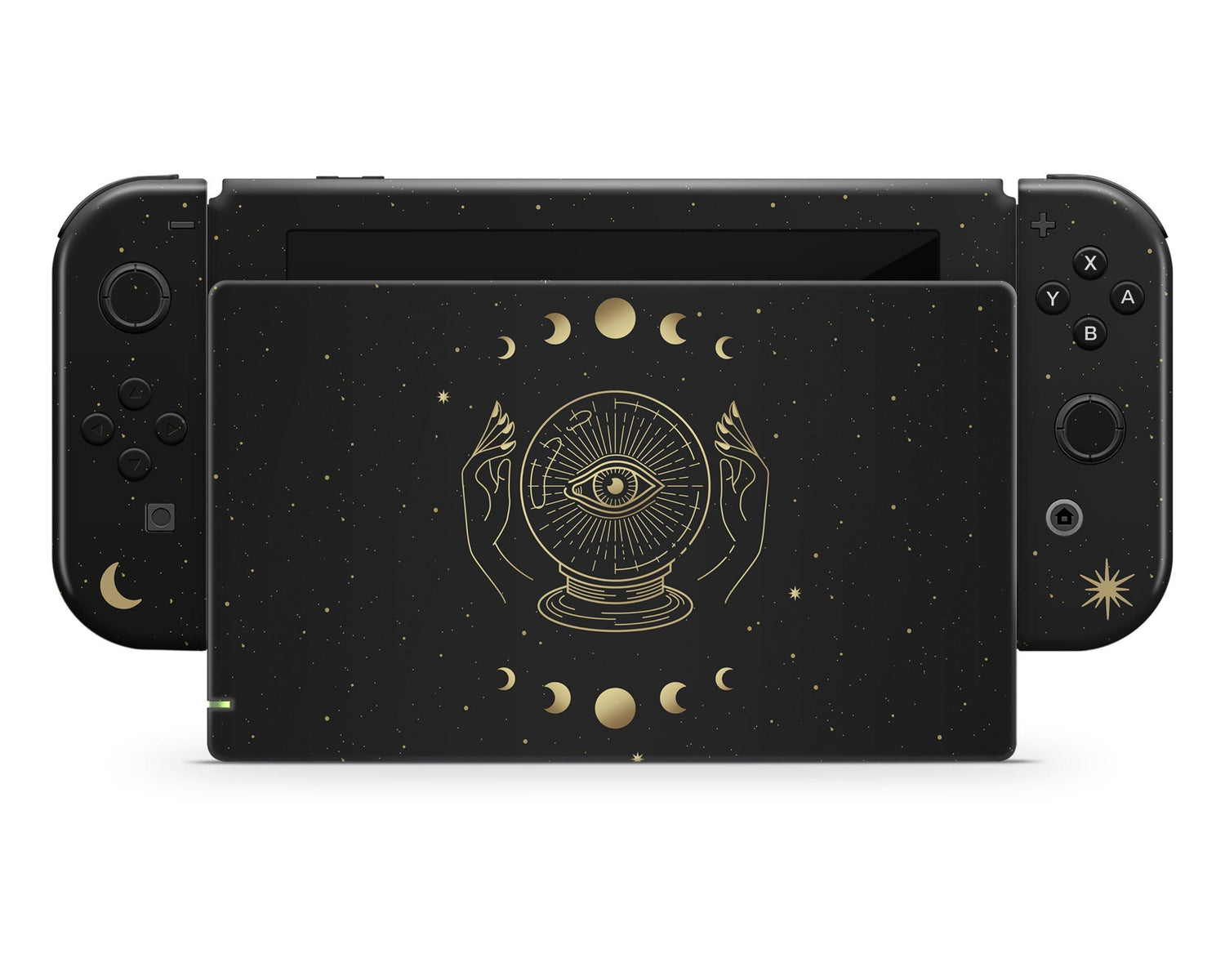 Lux Skins Nintendo Switch Crystal Ball All Seeing Eye Tarot Card Full Set Skins - Pattern Abstract Skin