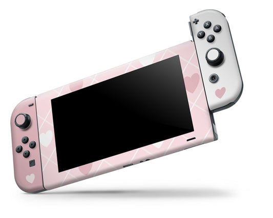 Love de Rosie Plaid Nintendo Switch OLED Skin